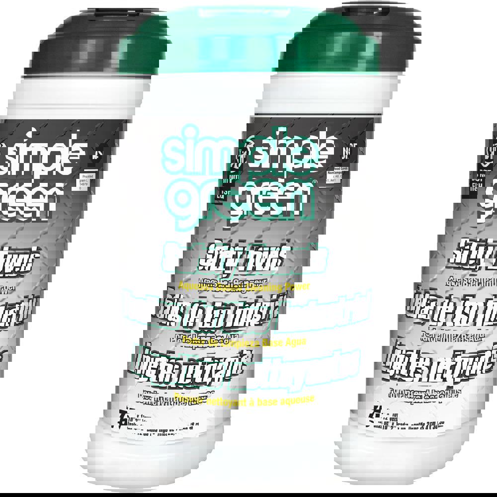 Safety Towels, 1-Ply, 10 x 11.75, White, Unscented, 75/Canister